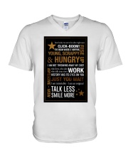 Young Scrappy And Hungry V-Neck T-Shirt tile