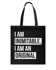 Hamilton I am Inimitable I am an Original Tote Bag tile
