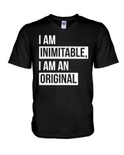 Hamilton I am Inimitable I am an Original V-Neck T-Shirt tile