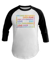 Love Over Hate Baseball Tee tile