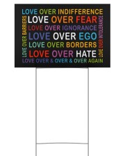 Love Over Hate Yard Signs tile