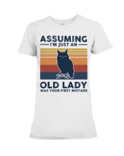 Assuming I'm Just An Old Lady - Owl Premium Fit Ladies Tee tile