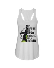 Witchcraft Not Fragile Like A Flower Ladies Flowy Tank tile