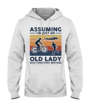 Assuming I'm Just An Old Lady - Triathlon Retro Hooded Sweatshirt tile