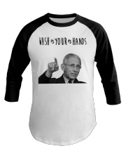 Fauci Wash Your Hands Baseball Tee tile
