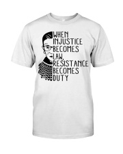 RBG When Injustice Becomes Law Premium Fit Mens Tee tile