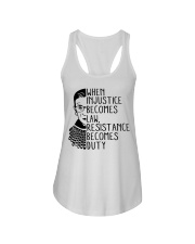 RBG When Injustice Becomes Law Ladies Flowy Tank tile