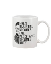RBG When Injustice Becomes Law Mug tile