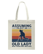 Assuming I'm Just An Old Lady - Hockey Retro Tote Bag tile