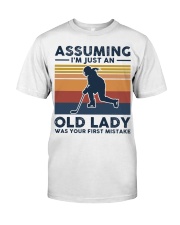 Assuming I'm Just An Old Lady - Hockey Retro Classic T-Shirt tile
