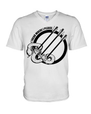 I Tread Where I Please V-Neck T-Shirt tile