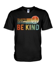 In A World Where You Can Be Anything - Be Kind V-Neck T-Shirt tile