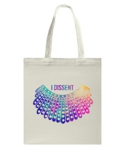 RBG I Dissent Collar Watercolor Tote Bag tile