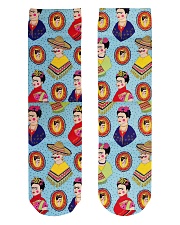 Frida Kahlo Pattern Crew Length Socks front