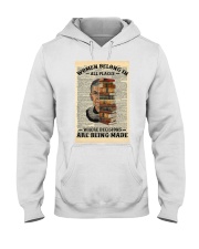 Women Belong In All Places Hooded Sweatshirt tile