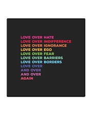 Love Over Hate Square Coaster tile