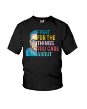 Fight for The Things You Care About Watercolor Youth T-Shirt thumbnail