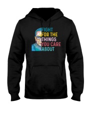 Fight for The Things You Care About Watercolor Hooded Sweatshirt thumbnail