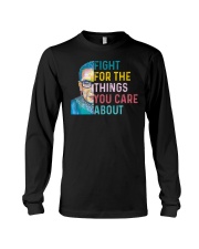 Fight for The Things You Care About Watercolor Long Sleeve Tee thumbnail