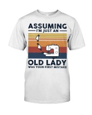 Assuming I'm Just An Old Lady - Sewing Premium Fit Mens Tee tile