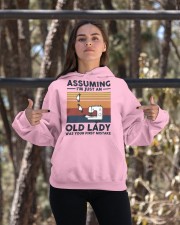 Assuming I'm Just An Old Lady - Sewing Hooded Sweatshirt apparel-hooded-sweatshirt-lifestyle-05