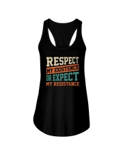Respect My Existence Or Expect My Resistance Ladies Flowy Tank tile
