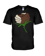 BLM Rose V-Neck T-Shirt tile