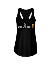 Will Run For Beer Ladies Flowy Tank tile