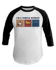 I'm A Simple Woman Retro Baseball Tee tile