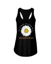 In A Field Of Roses Be A Wildflower Ladies Flowy Tank tile