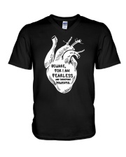 Beware For I Am Fearless And Therefore Powerful V-Neck T-Shirt tile