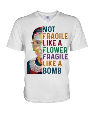 RBG - Fragile Like A Bomb V-Neck T-Shirt thumbnail