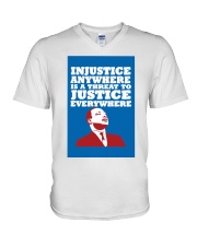 Injustice Anywhere V-Neck T-Shirt tile
