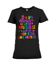 You Are Allowed Premium Fit Ladies Tee tile