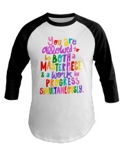 You Are Allowed Baseball Tee tile