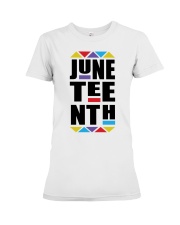 Juneteenth Premium Fit Ladies Tee tile