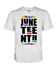 Juneteenth V-Neck T-Shirt tile