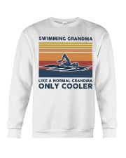 Swimming Grandma Like A Normal Grandma Only Cooler Crewneck Sweatshirt tile