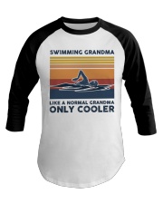 Swimming Grandma Like A Normal Grandma Only Cooler Baseball Tee tile
