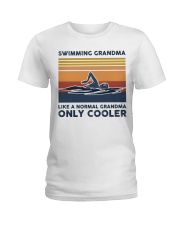 Swimming Grandma Like A Normal Grandma Only Cooler Ladies T-Shirt tile