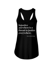 Injustice Anywhere Is A Threat To Everywhere Ladies Flowy Tank tile