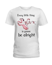 Flamingo - Every Little Thing Is Gonna Be Alright Ladies T-Shirt tile