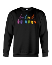 Be Kind Sign Language Crewneck Sweatshirt thumbnail