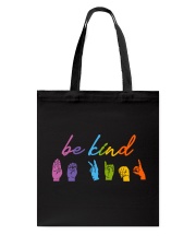 Be Kind Sign Language Tote Bag thumbnail