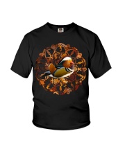 Mandarin Duck Fall Autumn Mandala Orange Leaves Fu Youth T-Shirt thumbnail