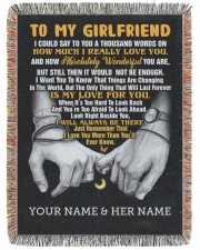 BL - GF0004 - GIFT FOR GIRLFRIEND 60x80 - Woven Blanket tile