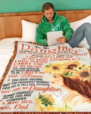 DD021 Large Fleece Blanket - 60" x 80" aos-coral-fleece-blanket-60x80-lifestyle-front-06