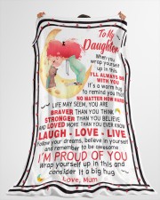 DU009 Large Fleece Blanket - 60" x 80" aos-coral-fleece-blanket-60x80-lifestyle-front-10