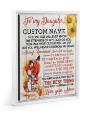 CV - DU0005 - GIFT FOR DAUGHTER FROM MUM Floating Framed Canvas Prints White tile