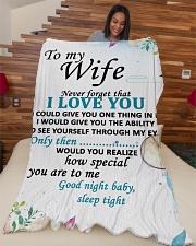 GIFT FOR WIFE Large Fleece Blanket - 60" x 80" aos-coral-fleece-blanket-60x80-lifestyle-front-04
